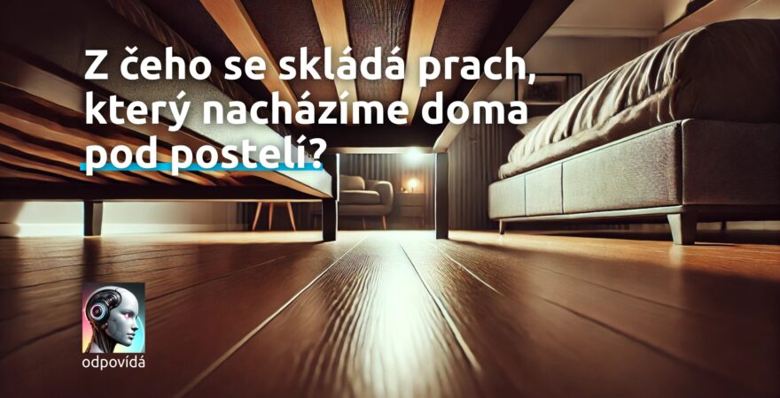 Grafika vytvořená AI znázorňující dřevěnou podlahu pod postelí.