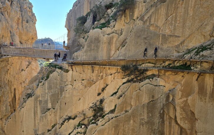 Chodník Caminito del Rey v Andalúzii.